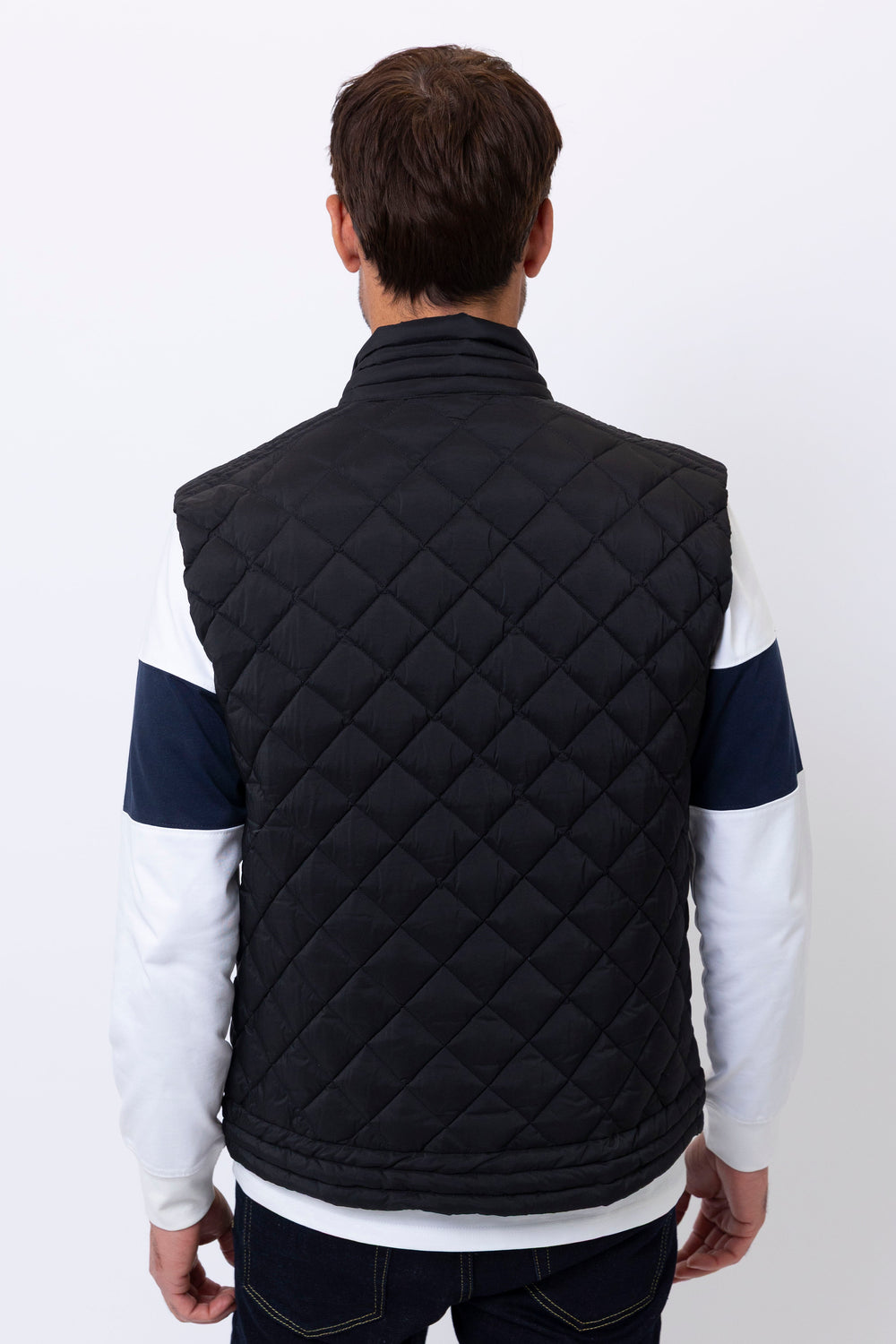 Men's Canary Wharf Gilet in Black The Wolf London