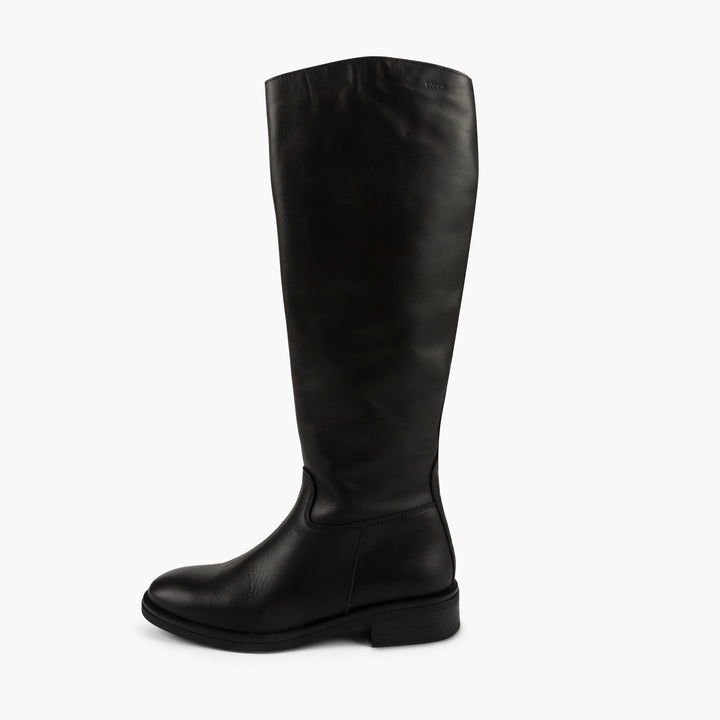 Greenwich Leather High Boots in Black