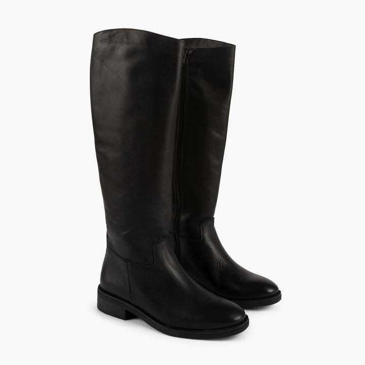 Greenwich Leather High Boots in Black