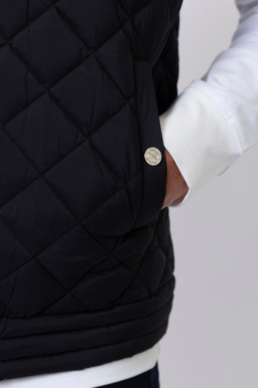 Canary Wharf Gilet in Black