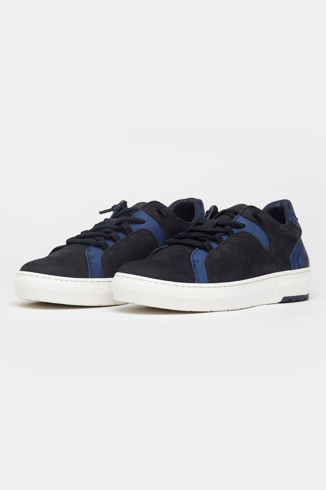 Wimbledon Leather Trainers in Navy