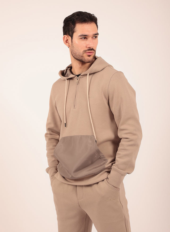 Relaxed Tracksuit Set in Cream