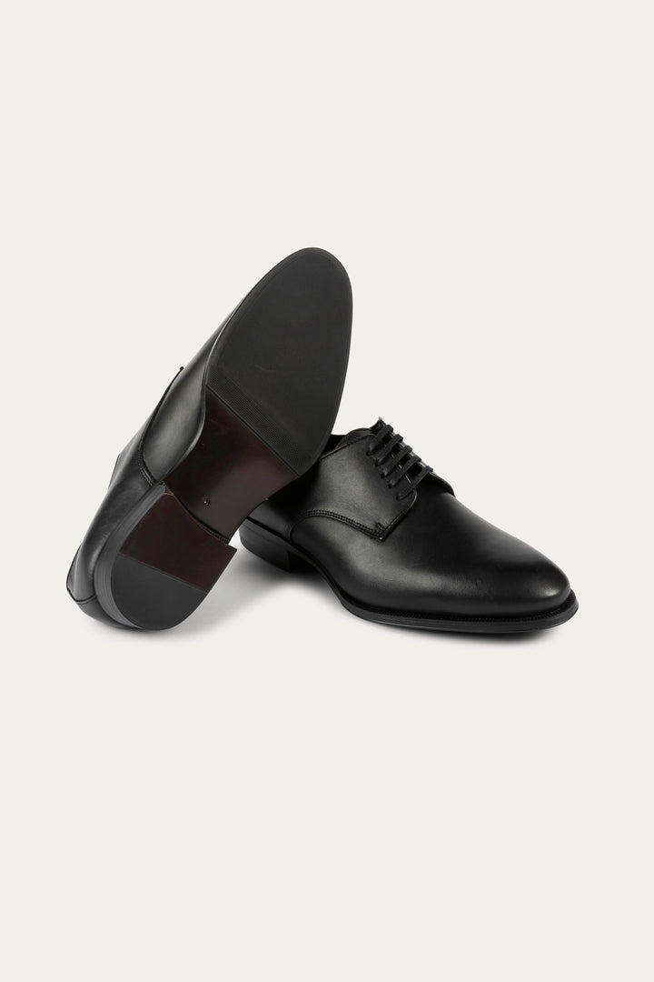 Derby Leather Dress Shoes in Black