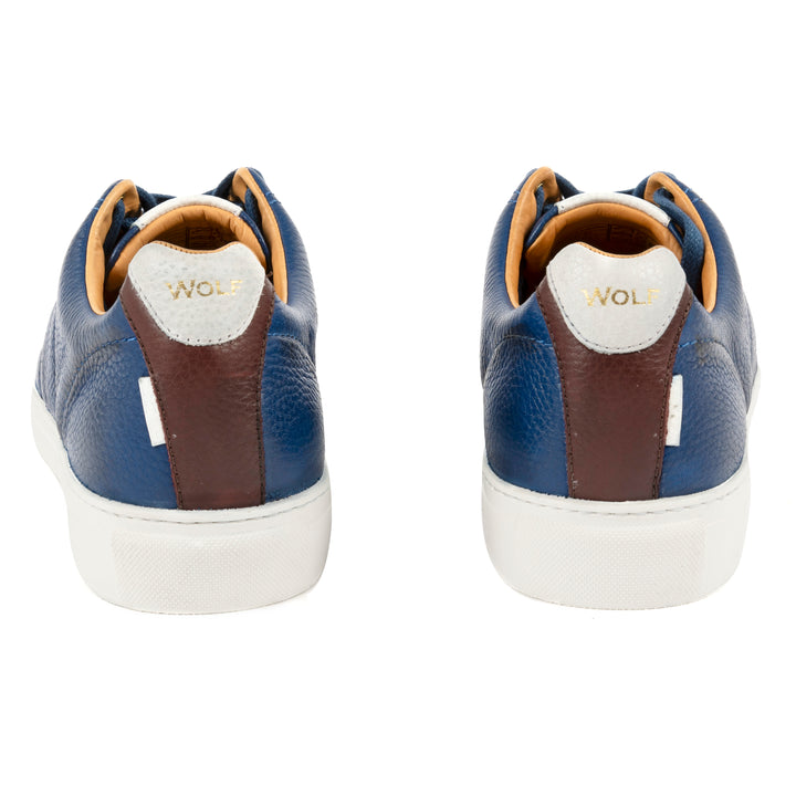 Battersea Park Leather Trainers in Blue