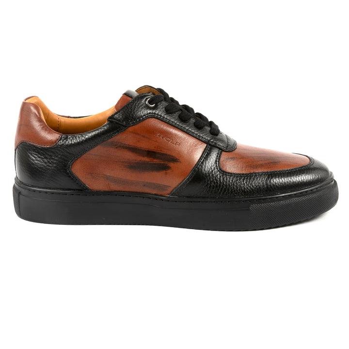 Brixton Leather Trainers in Brown
