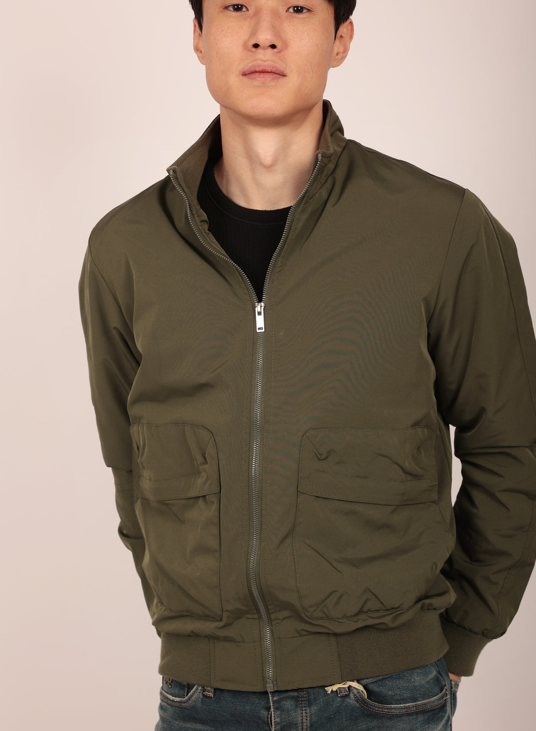 Wimbledon Relaxed Jacket in Olive