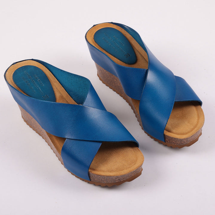 X Sandals in Blue