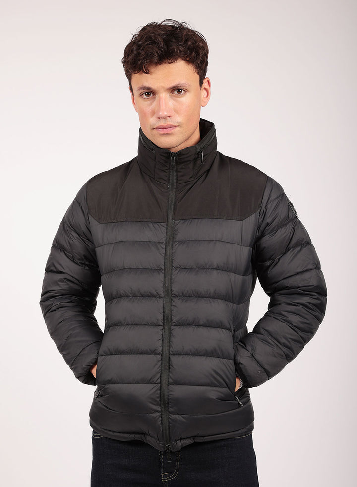 Casual Puffer Jacket in Black