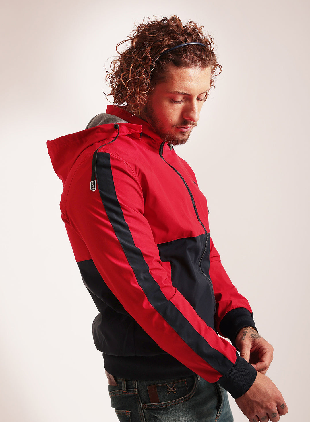 Oxford Light Jacket in Red