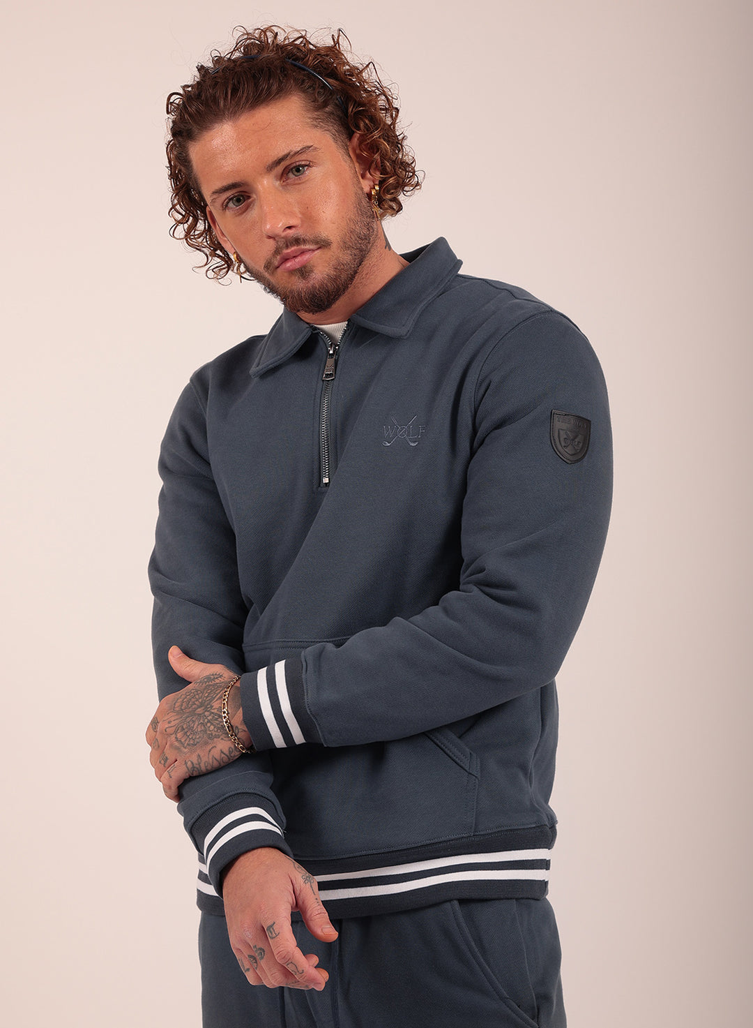 Signature Tracksuit Set in Charcoal Grey