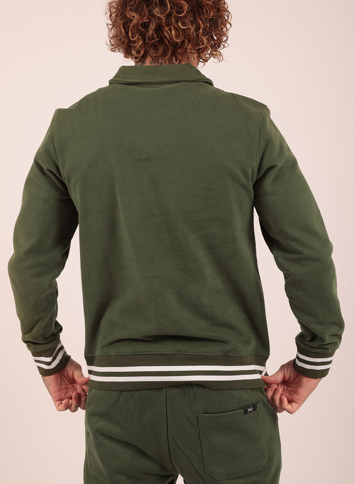 Signature Tracksuit Set in Forest Green