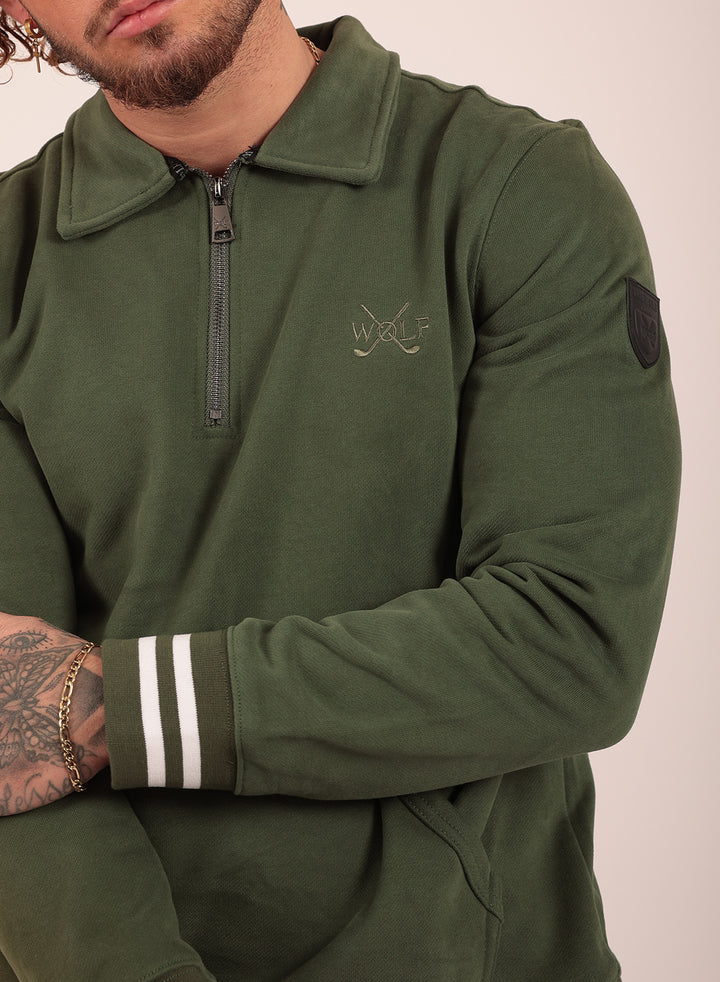 Signature Tracksuit Set in Forest Green