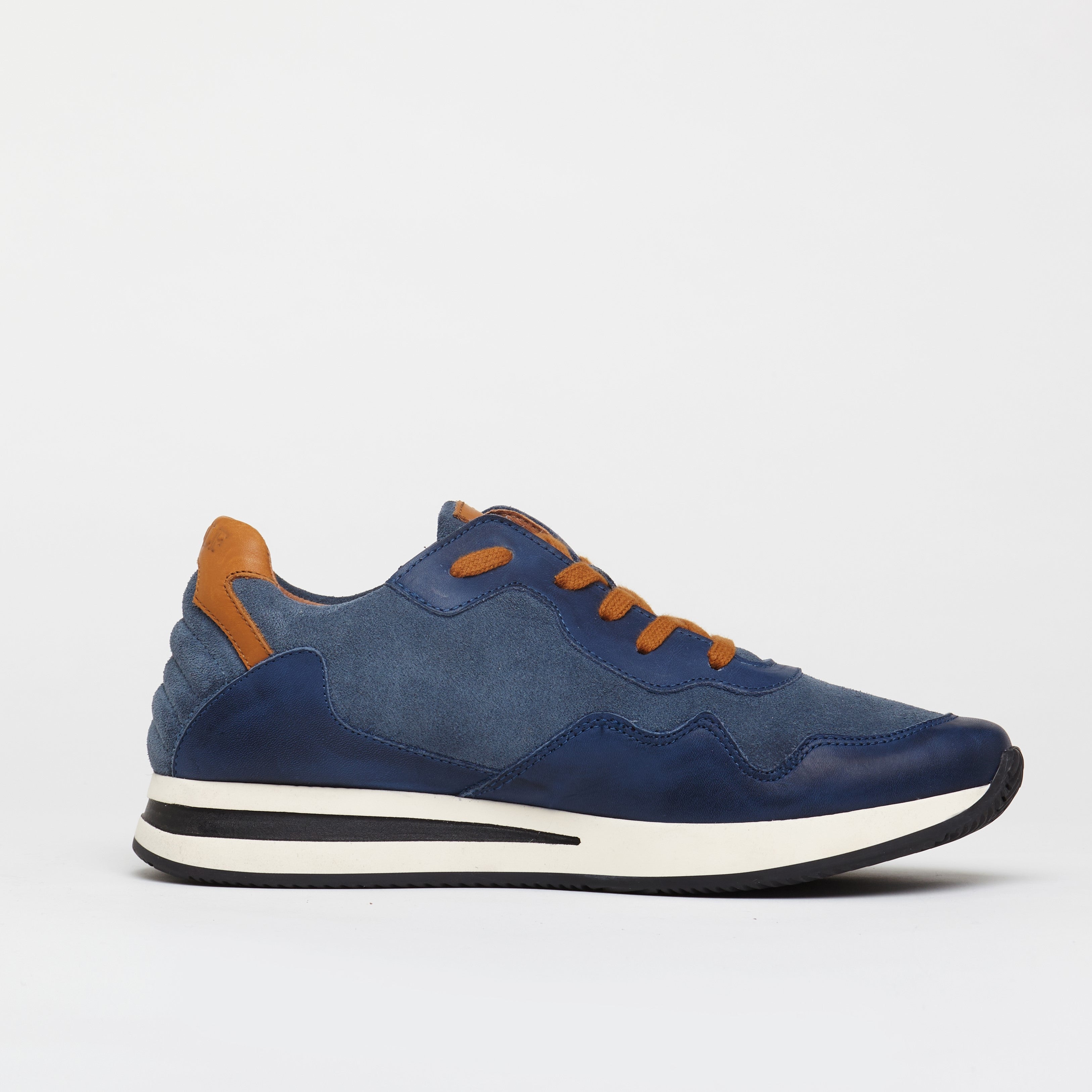 Mens navy cheap smart trainers