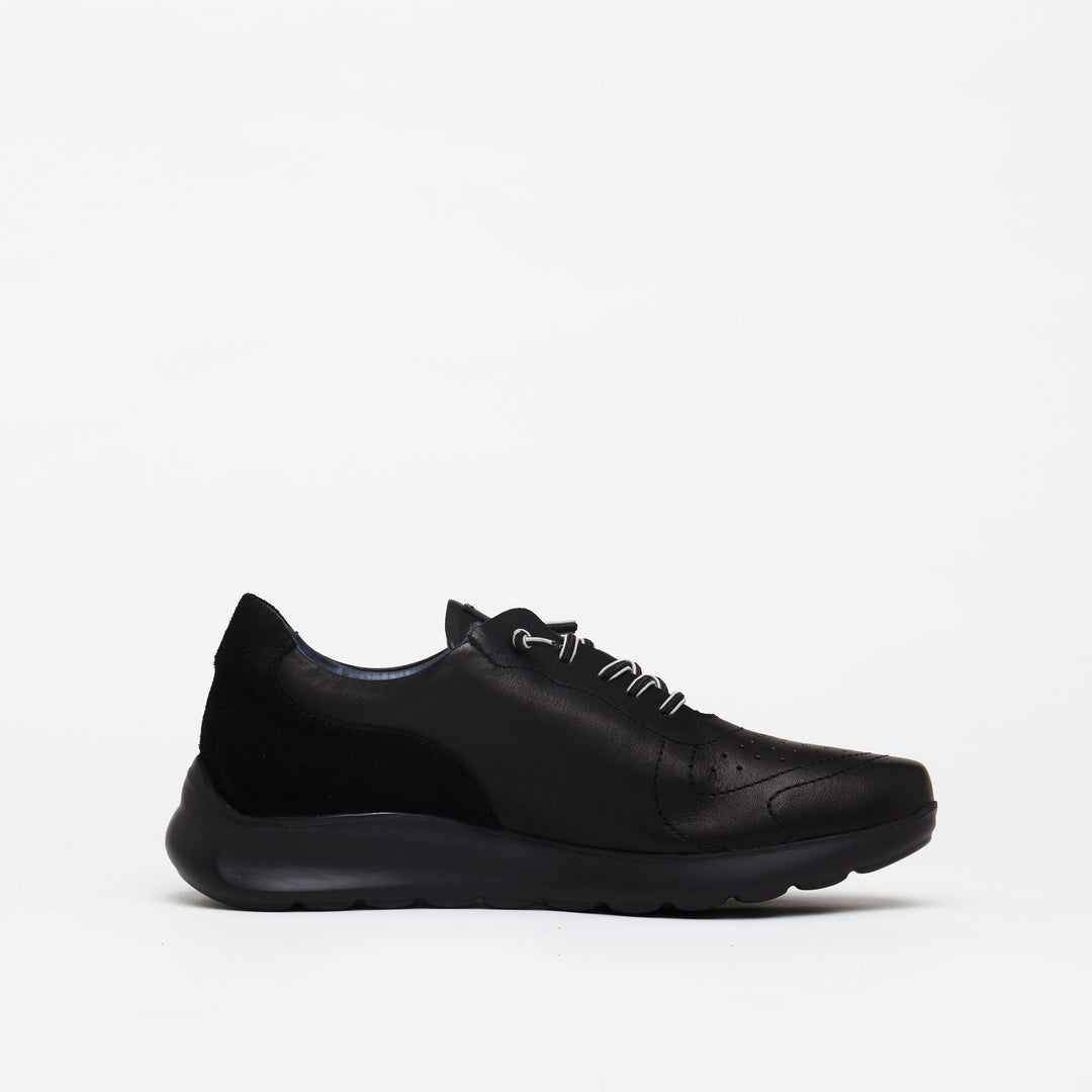Hammersmith Leather Trainers in Black