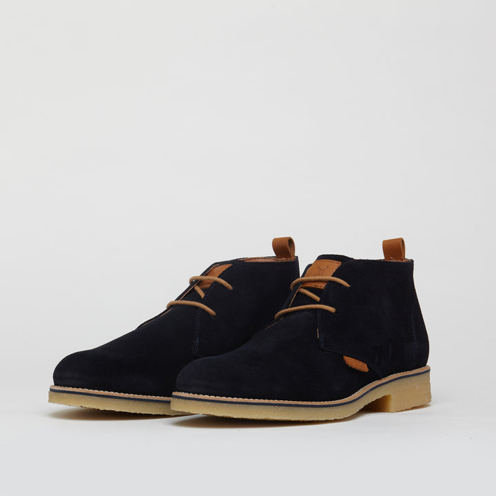 Richmond Smart Suede Boots in Navy