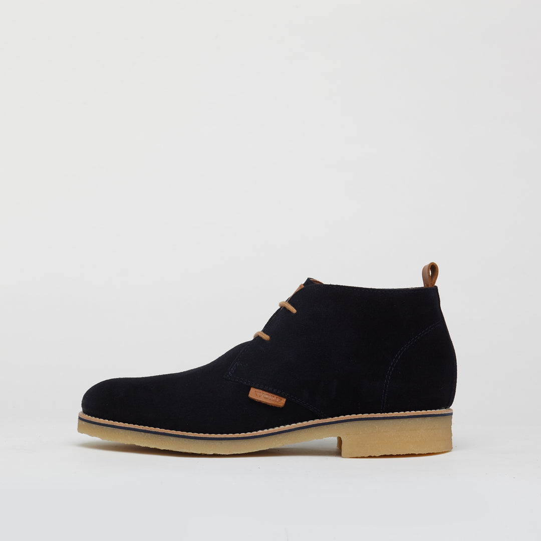 Richmond Smart Suede Boots in Navy