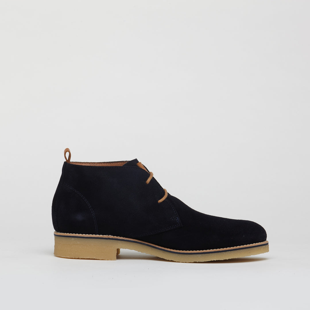 Richmond Smart Suede Boots in Navy