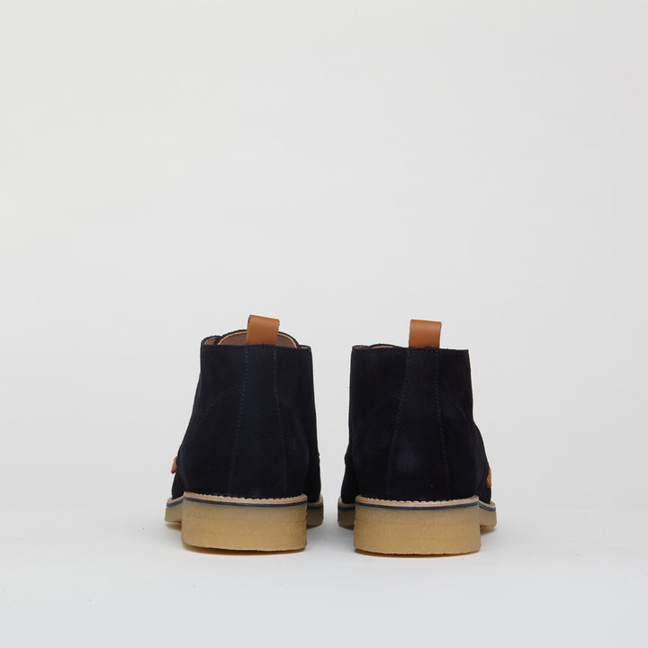 Richmond Smart Suede Boots in Navy