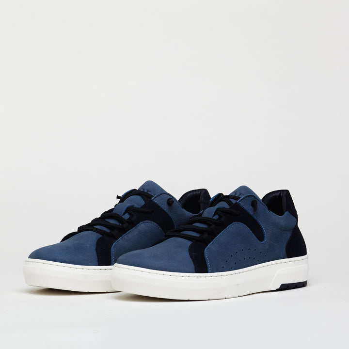 Wimbledon Leather Trainers in Blue