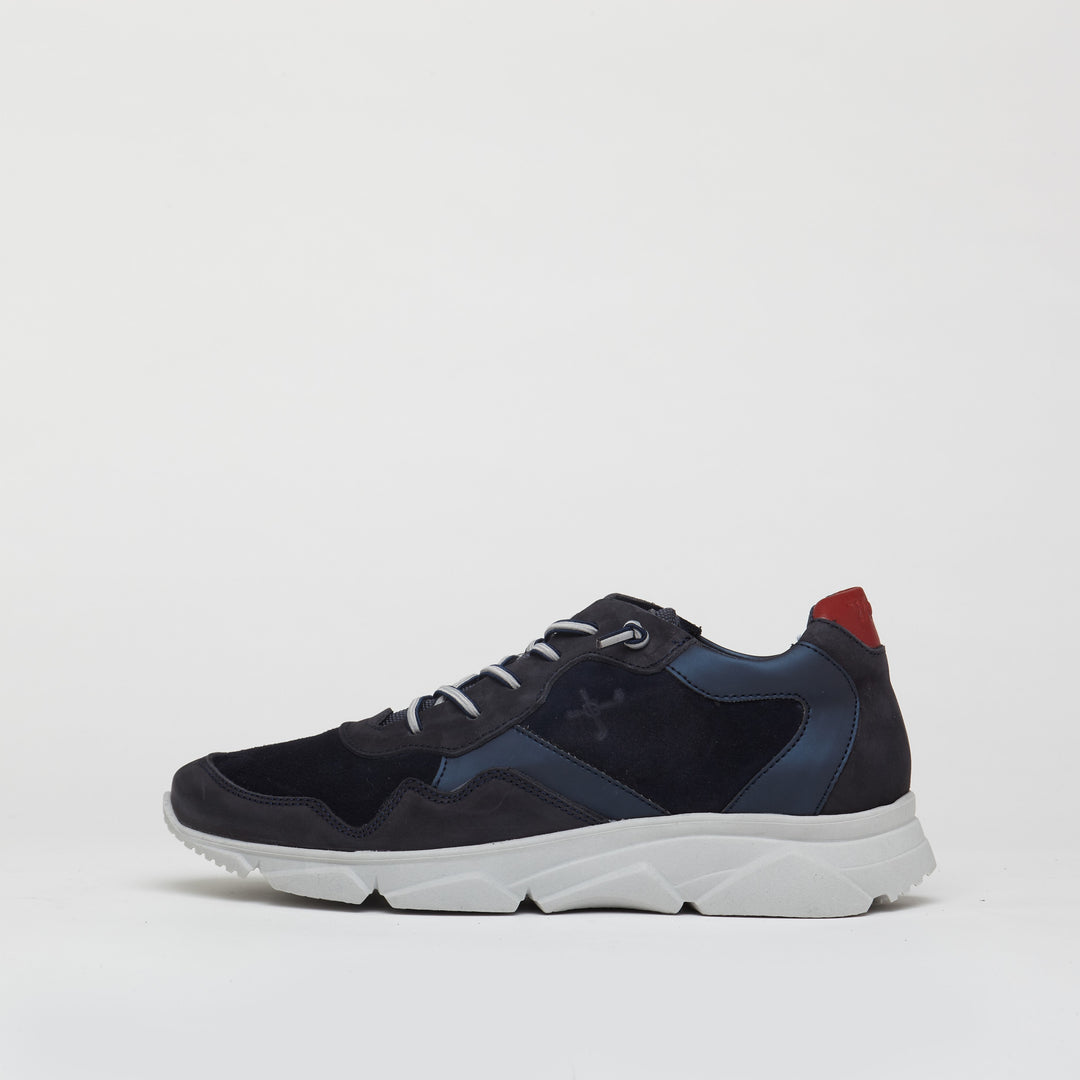 Cambridge Leather Trainers in Navy